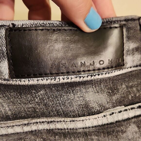 SeanJohn Gray Jeans "Athlete" Tapered w/ Stretch Size 36W 30L - Picture 8 of 9